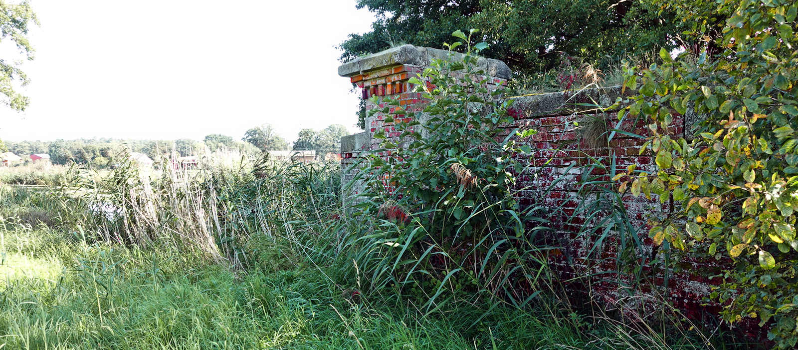 Widerlager der Alte Elde Brücke in Ziegelbauweise