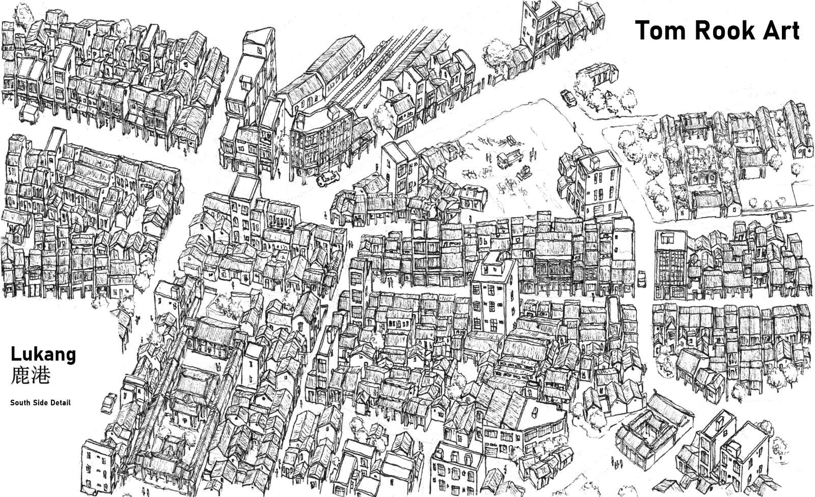 Lukang Drawing, South Part by Tom Rook